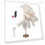 Feather Table Lamp with 3-Color Touch Switch — Desk & Table Lighting, GoolRC