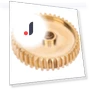 Straight-tooth brass gear for servo drive — , TOMTOP JMS