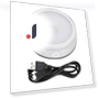 Crystal LED Light with Silver Spherical Touch Control — Overhead Lighting, GoolRC