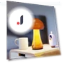 Rechargeable Wooden Mushroom Lamp — Desk & Table Lighting, Chic Home