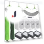 16-Piece Replacement Parts Kit — Accessories, Five Colorful