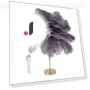 Feather Table Lamp with 3-Color Touch Switch — Desk & Table Lighting, KONNWEI