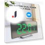 LED Curved Electronic Clock with Sleep Temperature — Clocks, Chic Interiors