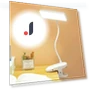 Rechargeable LED Reading Lamp with Clip — Reading Lights, DC-HOME Textile