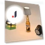 Wireless Bottle Desk Lamp — Desk & Table Lighting, DC-HOME Textile
