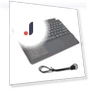 Magnetic Rechargeable Ultra-Thin Portable Wireless Keyboard with Touchpad — Keyboards, DIYelecs
