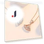 Smart Fan-shaped Diamond Necklace for Women — Smart Jewelry, Original jewelry design