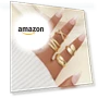 Превью Chunky Gold Rings Set — Stacking, YEEZII