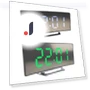 Curved LED Electronic Clock with Sleep Temperature — Clocks, Daily necessities-V