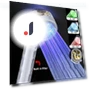 LED Temperature Sensing Shower Head with Filter — Fixed, DC-HOME-4