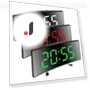Creative Curved LED Desk Clock — Clocks, TOP-MALL-001