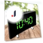 Electronic Alarm Clock with Curved Screen — Clocks, TOP-MALL-001