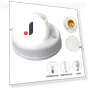 PIR Motion Detector Wall Lamp Holder Socket — Motion Sensors, YJMP home