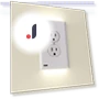 Small Night Light with Touch Panel and Socket — Night Lights, Smarrt home