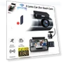 Triple Lens Car Dash Cam — Dashboard Cameras, SAMS Online