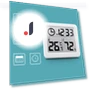 Ultra-thin Digital Thermometer Hygrometer — Home Climate Control, TOP-MALL-001