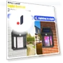 Solar Wall Lamp with Motion Sensor — Outdoor Security & Flood Lighting, Stone Home