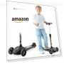 Превью Adjustable Height Kids Scooter with LED Lights — Push Scooters, GLAMUP