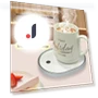Ceramic Smart Cup Warmer with Wireless Charging — Beverage Warmers, Small Appliances