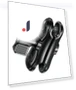 Motorcycle Intermediate Smartphone Dash Mount — Mounting Solutions, JP Create mege