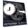 Smart Watch with Bluetooth Call and LED Flashlight — Wearable Accessories, SACOSDING