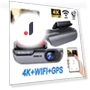 UHD 4K Built-in WIFI Dash Cam — Rearview Cameras for Cars, E-ACE
