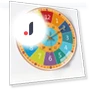 10-inch Learning Wall Clock — Educational Timepieces, Window glass film