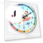 12-inch Automatic Synchronization Radio Wall Clock — Clocks, Window glass film
