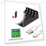 4 Slot Smart Charger for AAA/AA Batteries — Chargers, Yeetian