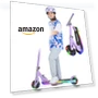 Превью Foldable Kick Scooter with Light Up Wheels — Helmets, Rahmory