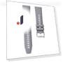 Silicone Strap with Silver Buckle — Fitness Bands, Smartwatch 2025