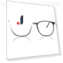 Square Grey Unisex Eyeglasses — Smart Glasses, SmartBuy Collection