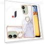 Case with Ring Kickstand Marble Pattern TPU Back Cover — Basic Cases, Smartwatch 2025