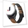 Silicone Cowhide Leather Watch Band — Bands, Smartwatch 2025