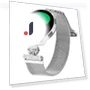 Milanese Band Flower Stainless Steel Magnetic Mesh Watch Strap — Fitness Bands, Smartwatch 2025