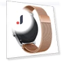 Milanese Fine Mesh Stainless Steel Smart Watch Strap — Smartwatch Straps, Smartwatch 2025
