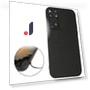 Well-Protected Carbon Fiber Texture PU Leather Case — Phone Accessories, Smartwatch 2025