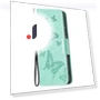 Butterfly Imprinted PU Leather+TPU Phone Case Wallet Stand Cover with Wrist Strap — Phone Accessories, Smartwatch 2025