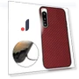Protective Cover PU Leather Coated TPU Carbon Fiber Texture Back Case — Basic Cases, Smartwatch 2025