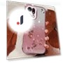 Rhinestone Flower Pattern Gradient Color Glitter Powder TPU Cover Protector — Screen Protectors, Smartwatch 2025