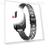 Stainless Steel Rhinestone Decor Dual-layer Clasp Watch Band with PC Watch Case — Bands, Smartwatch 2025