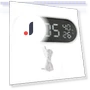 LED Mirror Alarm Clock with Touch Control — Alarm, OutsideWorld