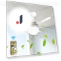 Silent Motorized Ceiling Fan with Remote Control — Ceiling Fans, new boy 01