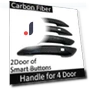 Smart Carbon Fiber Door Handle Cover — Car Door Entry Guard