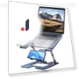 Laptop Stand with Smartphone Holder — Stands, YRstudio
