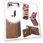 Card Holder Kickstand Retro Texture Leather Back Cover — Flip Cases, Smartwatch 2025