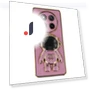 Electroplating Soft TPU Phone Case with Astronaut Hidden Kickstand — Phone Accessories, Smartwatch 2025