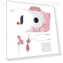 HD IPS Touchscreen Kids Digital Camera — Interactive Animal Companions, ZY-jieri