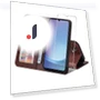 PU Leather Wallet Case with Phone Stand and Tempered Glass — Smartwatch Protectors, Smartwatch 2025