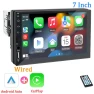 CarPlay Android Auto 1 Din Bluetooth HD 7-inch Touchscreen Multimedia FM ISO Power Aux Input Bluetooth USB Mirror Link... — Stereo Receivers, SageTechnology
